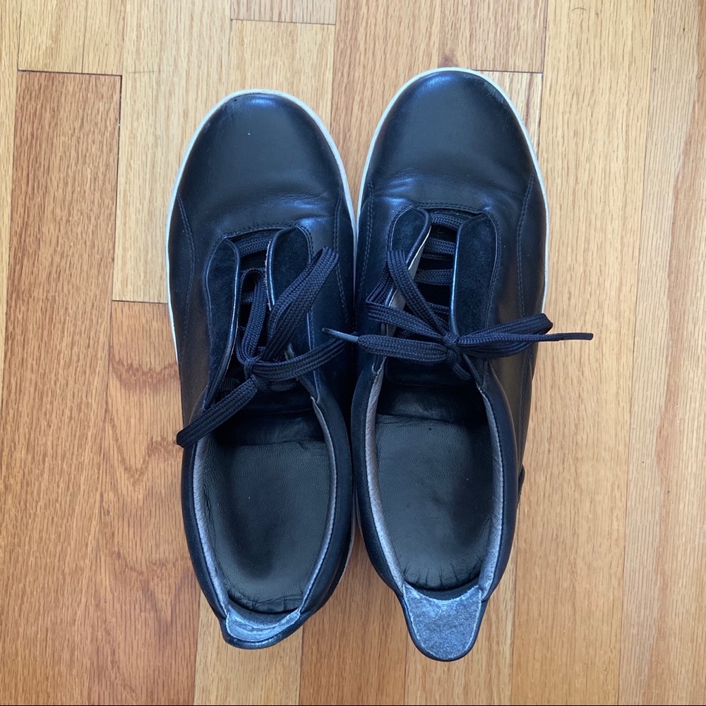 Marisfrolg black leather platforms